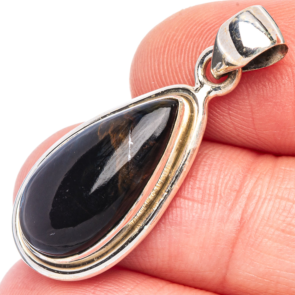 Pietersite Pendant 1 1/4" (925 Sterling Silver) P44136