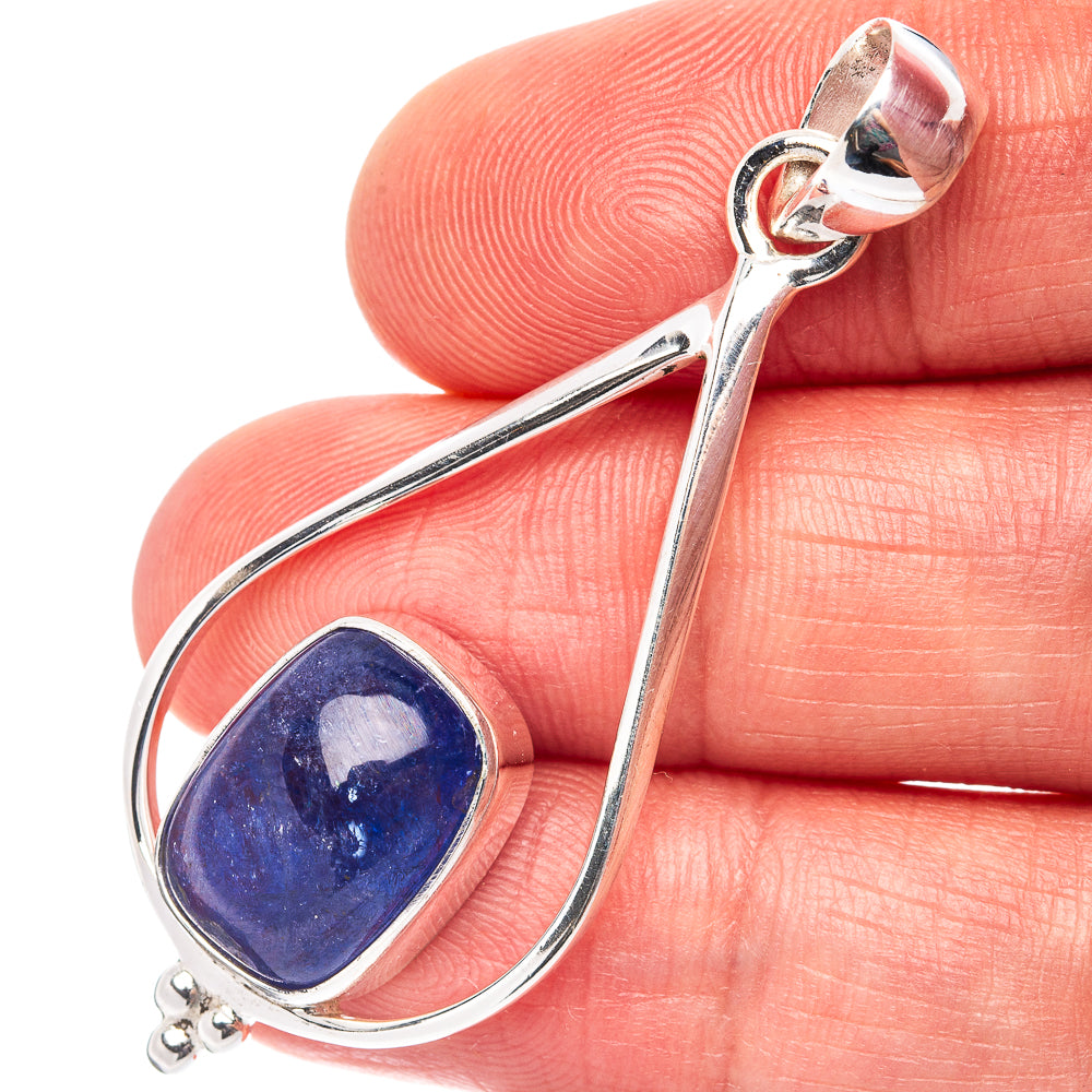 Rare Premium Tanzanite Pendant 2" (.925 Sterling Silver)