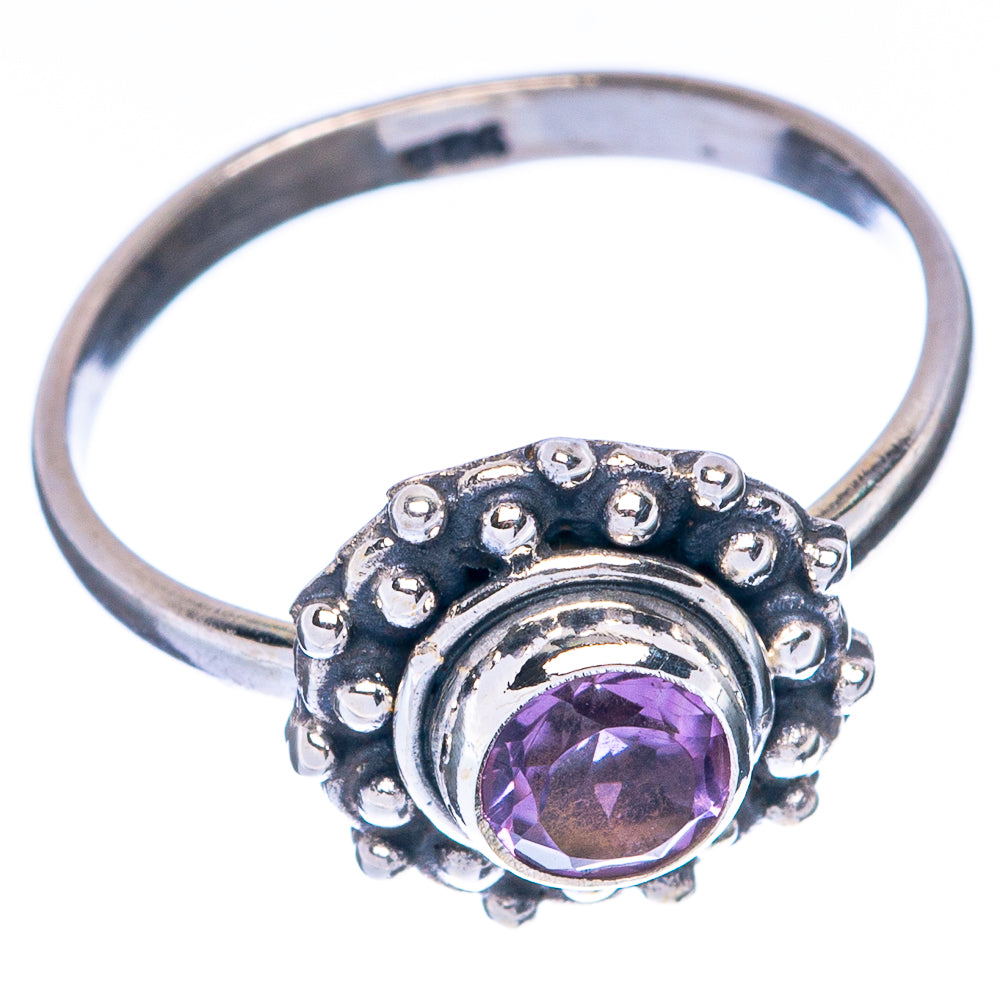 Faceted Amethyst Dainty Ring Size 5.75 (925 Sterling Silver) R145041
