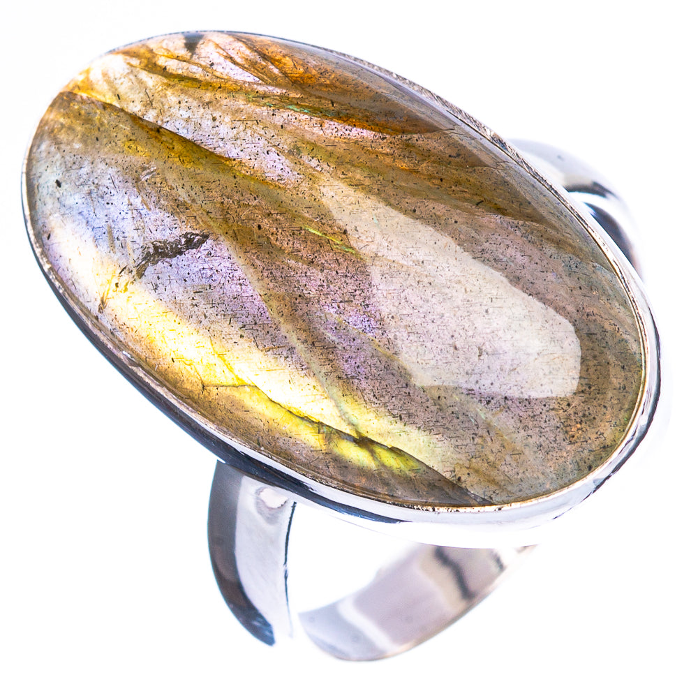Labradorite Ring Size 7.25 (925 Sterling Silver) R4705