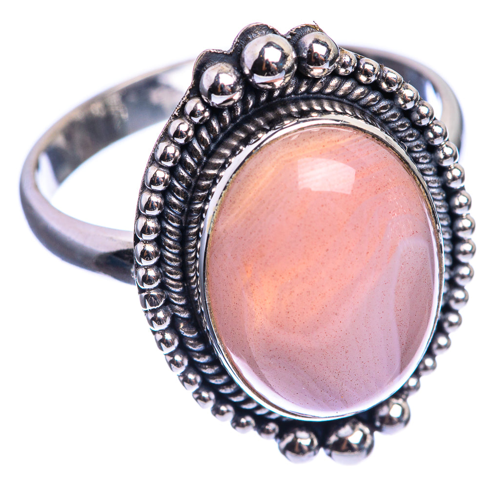 Botswana Agate 925 Sterling Silver Ring Size 11