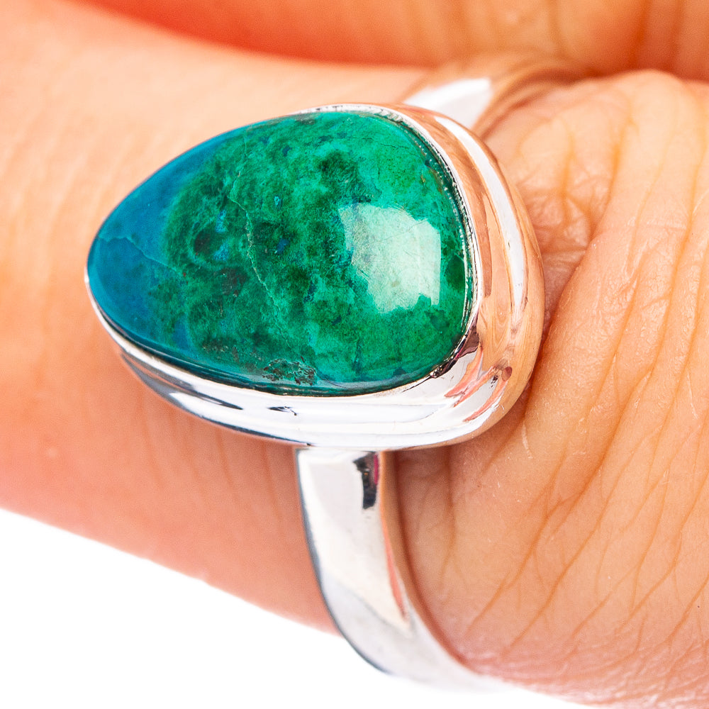Chrysocolla Ring Size 7 (.925 Sterling Silver)
