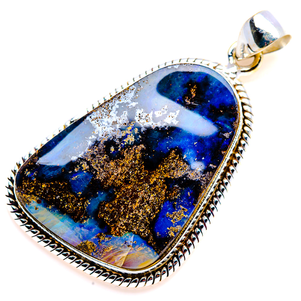 Boulder Opal Pendant 1 3/4" (925 Sterling Silver) PD38202
