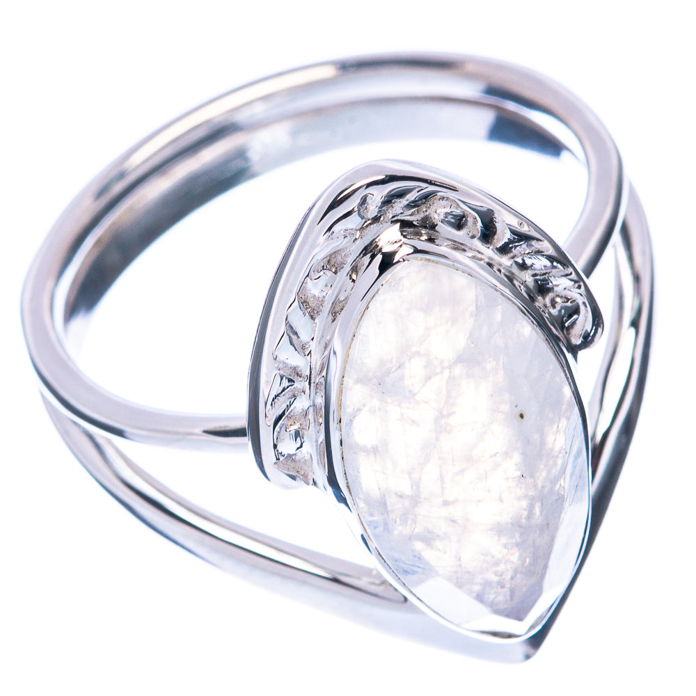 Premium Rainbow Moonstone 925 Sterling Silver Ring Size 8 (925 Sterling Silver) R2746