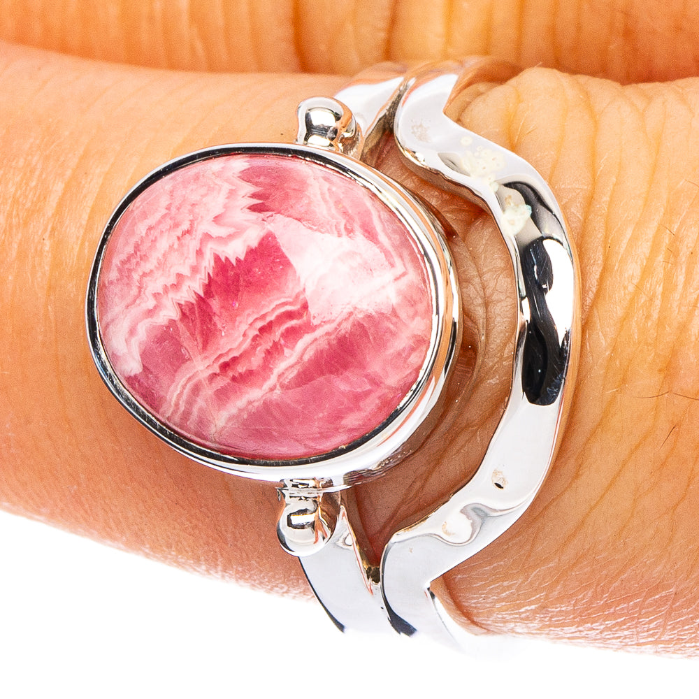 Rhodochrosite 925 Sterling Silver Premium Ring Size 7.75 (925 Sterling Silver) R6554
