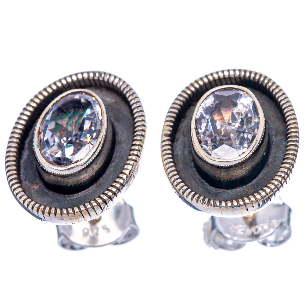 White Quartz Dainty Earrings 1/2" (925 Sterling Silver) E2010
