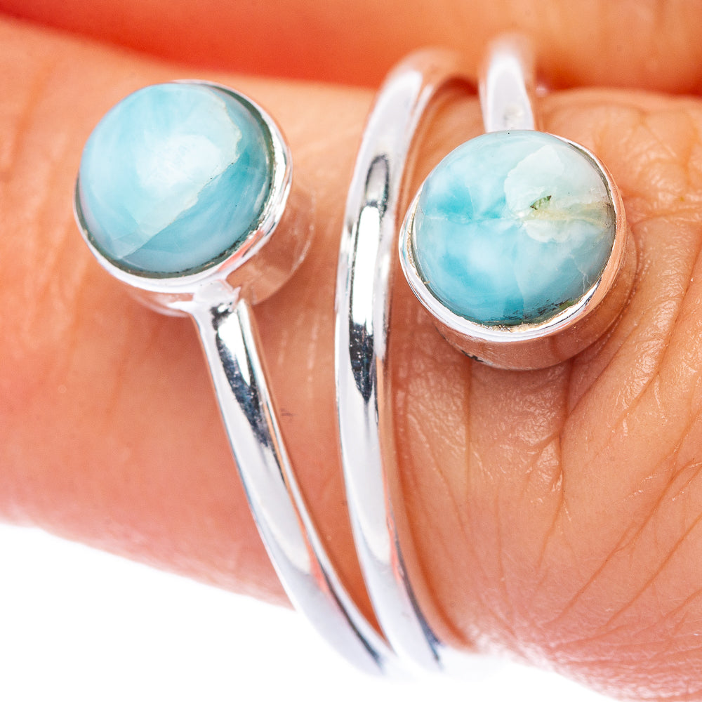 Larimar Dainty Ring Size 7 (925 Sterling Silver) R145866