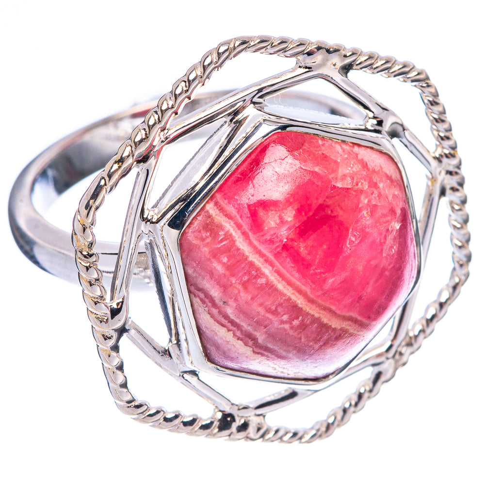 Premium Rhodochrosite Ring Size 6.75 (925 Sterling Silver) R1840