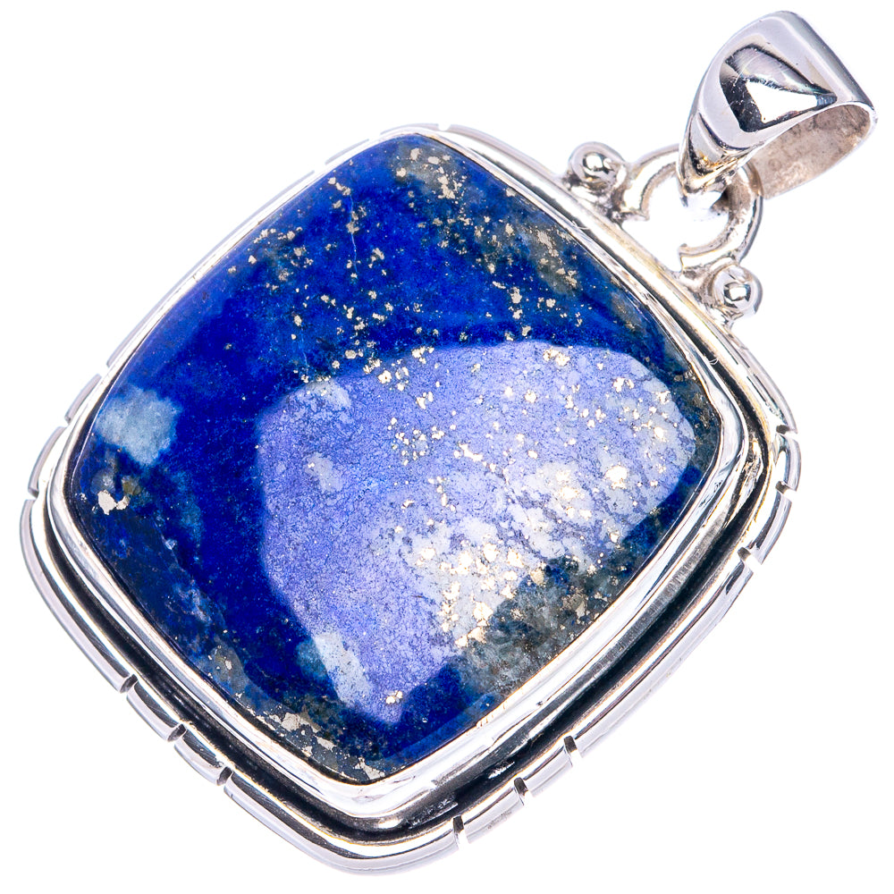 Lapis Lazuli 925 Sterling Silver Pendant 1 3/8" (925 Sterling Silver) P41929