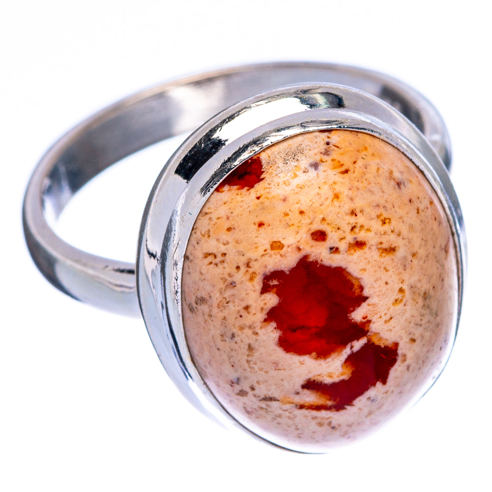 Rare Mexican Fire Opal Ring Size 7.75 (925 Sterling Silver) R146581