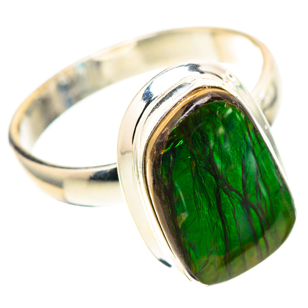 Canadian Ammolite 925 Sterling Silver Ring Size 9 (925 Sterling Silver) RING139602