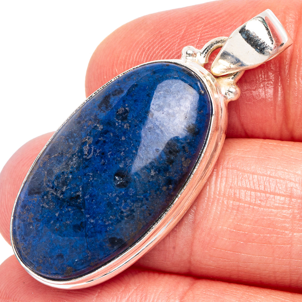 Dumortierite Pendant 1 1/2" (925 Sterling Silver) P44056