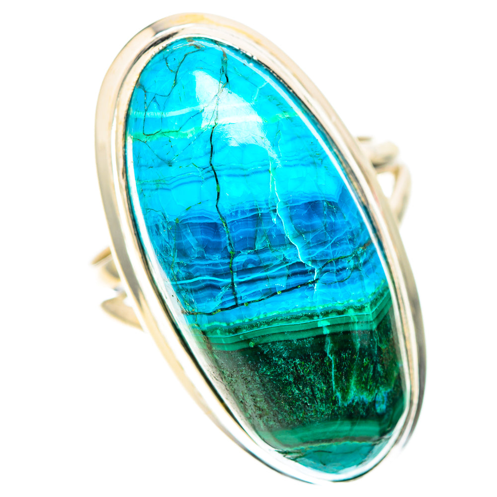 Malachite In Chrysocolla Ring Size 6.5 (925 Sterling Silver) RING138845
