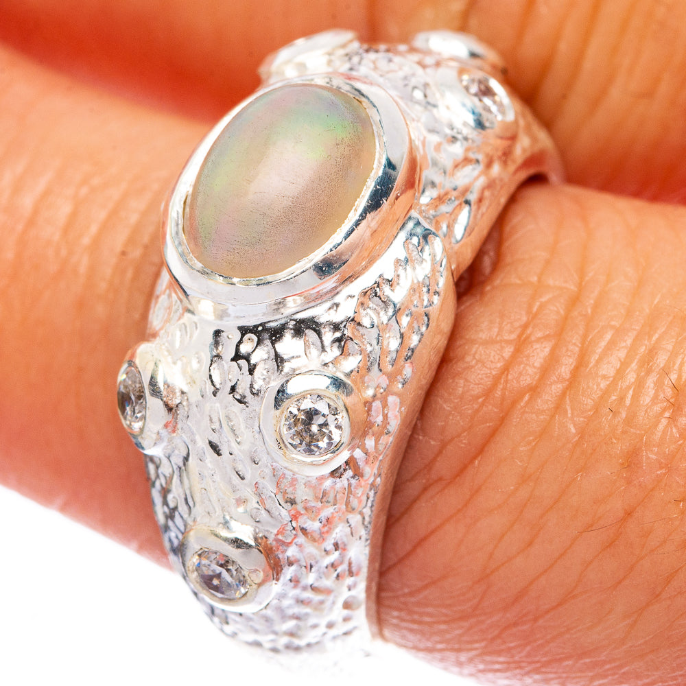 Rare Ethiopian Opal Ring Size 7.5 (925 Sterling Silver) R146014