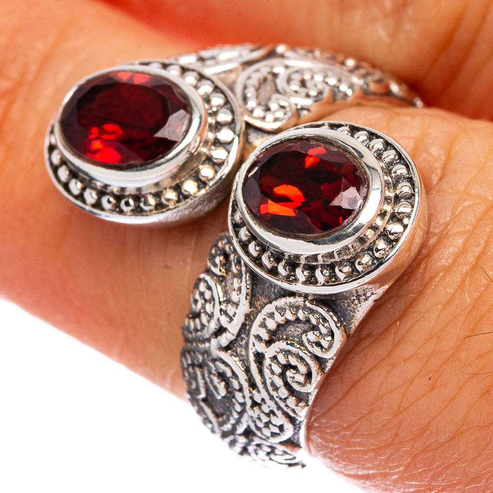 Garnet Ring Size 6.25 (925 Sterling Silver) R146355