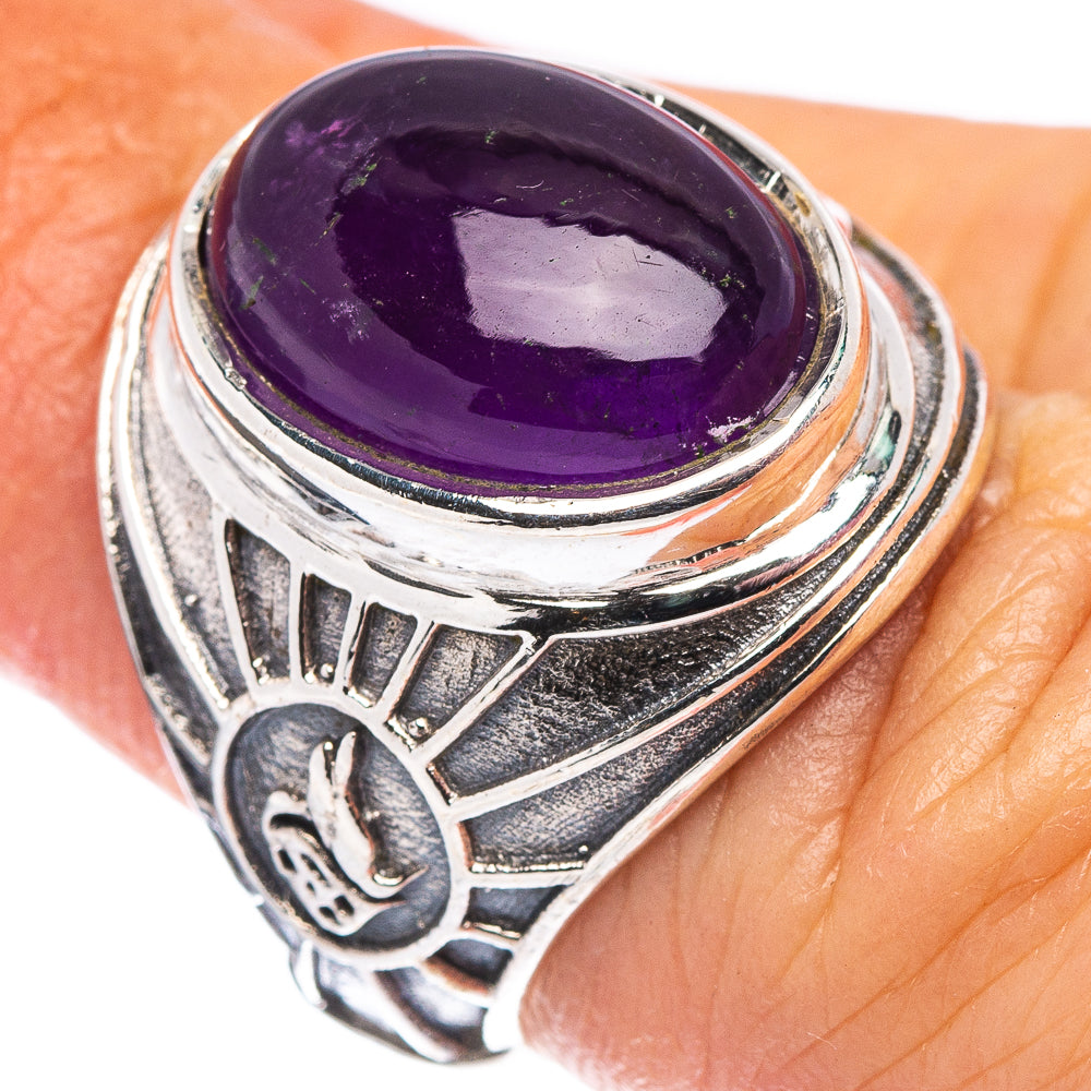 Amethyst Filigree Style Ring Size 5.75 (.925 Sterling Silver)