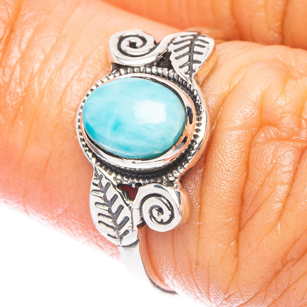 Larimar Ring Size 5.75 (925 Sterling Silver) R7005