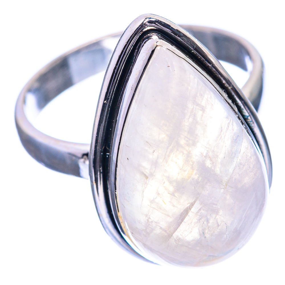 Rainbow Moonstone Ring Size 9 (925 Sterling Silver) R143104