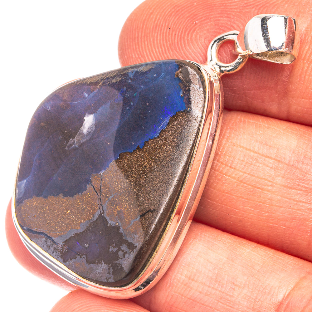 Boulder Opal Pendant 1 5/8" (925 Sterling Silver) P38857