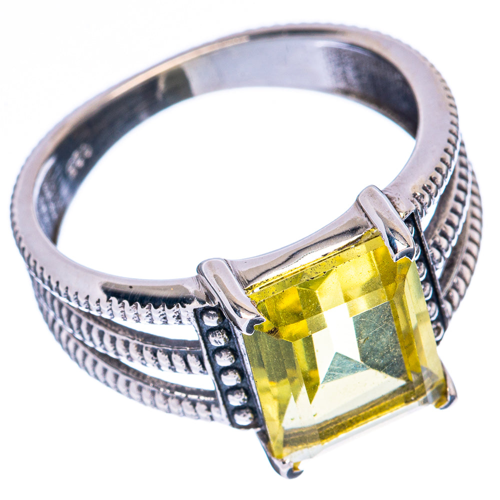 Faceted Citrine Ring Size 8.75 (925 Sterling Silver) R3313