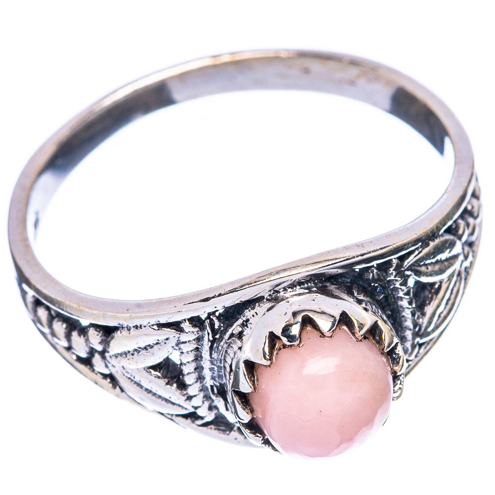 Pink Opal Dainty Ring Size 7.75 (925 Sterling Silver) R5925