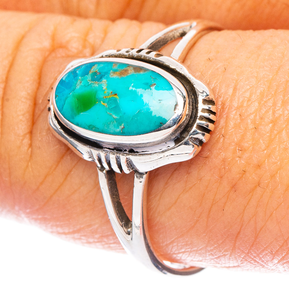 Rare Arizona Turquoise Ring Size 9.5 (925 Sterling Silver) R7320