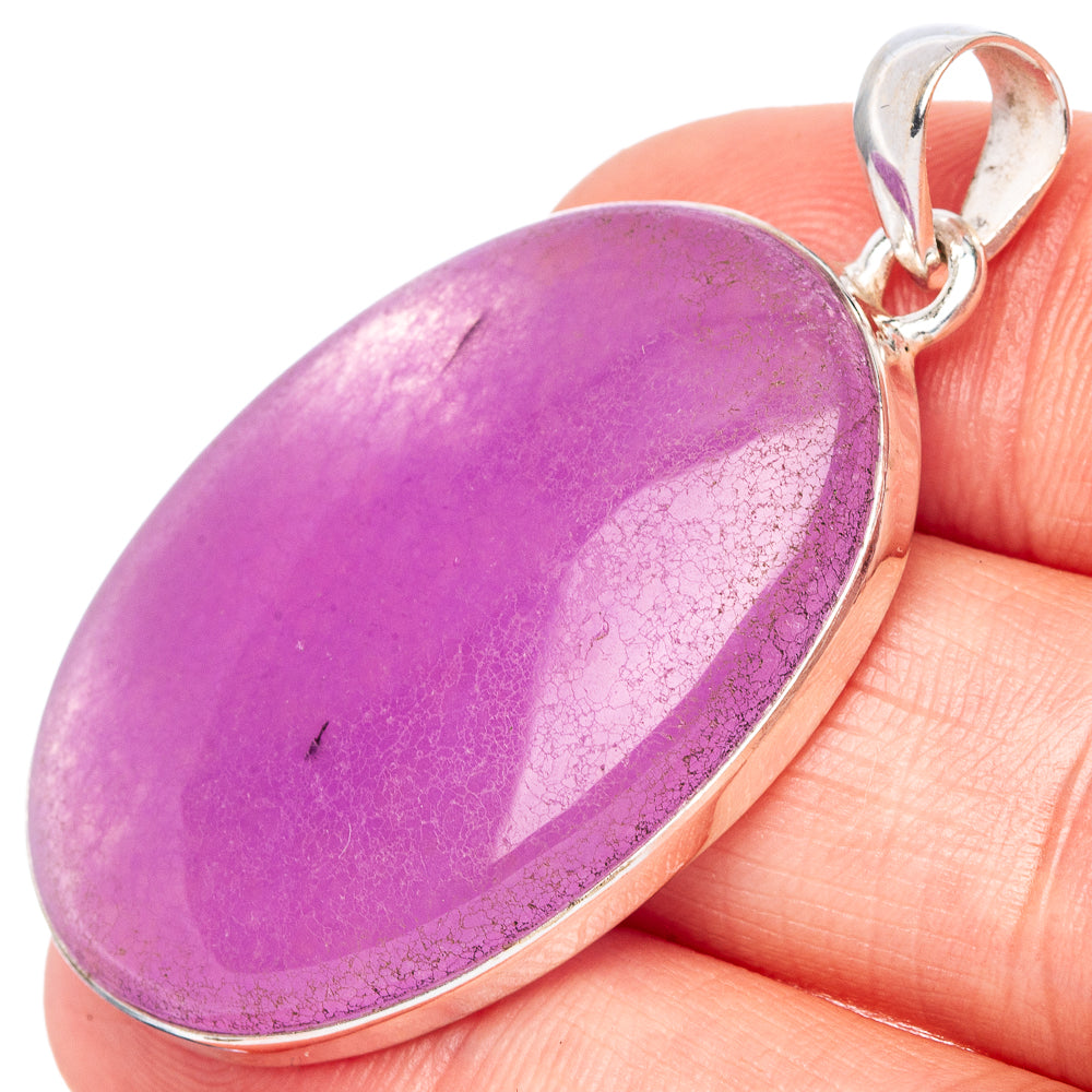 Purple Chalcedony Pendant 1 3/4" (925 Sterling Silver) P42872