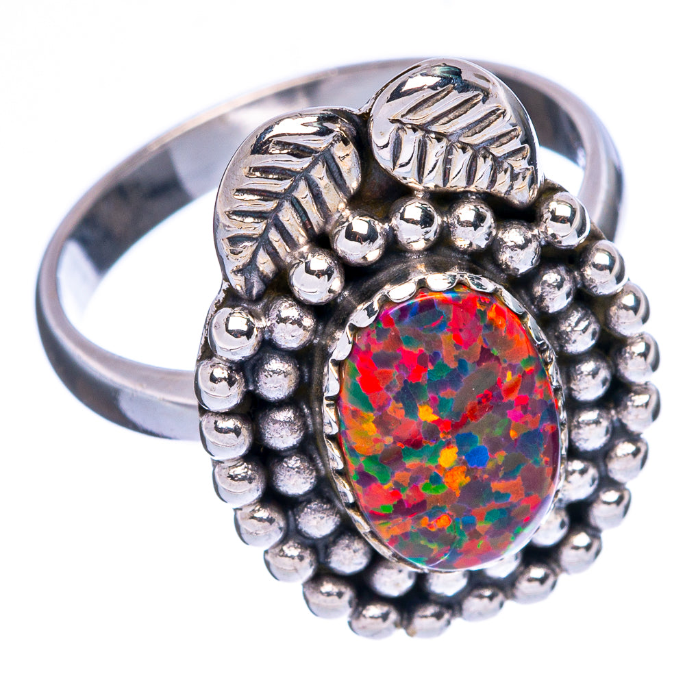 Synthetic Opal Ring Size 8 (925 Sterling Silver) R146273