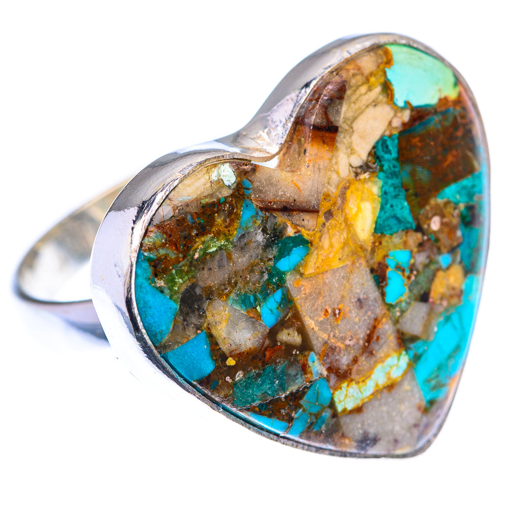 Large Kingman Mohave Turquoise 925 Sterling Silver Ring Size 8.5 (925 Sterling Silver) RING140394