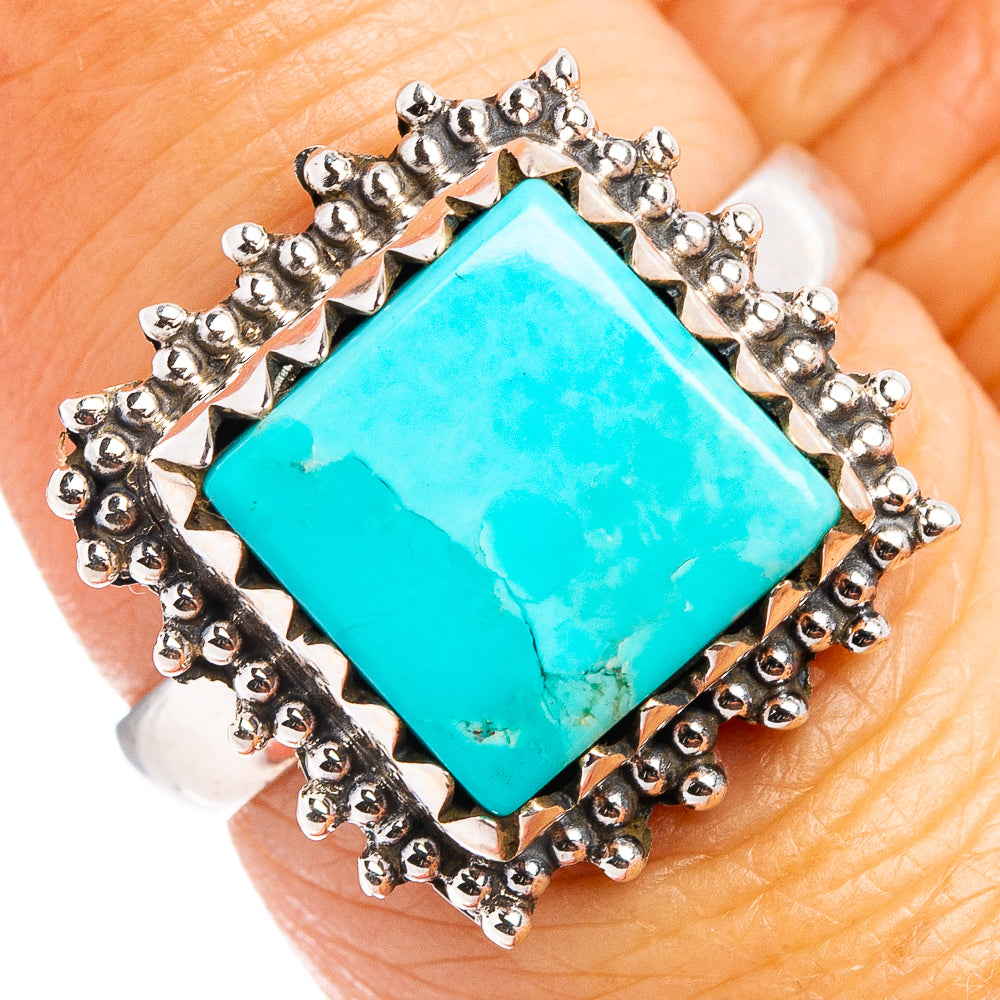 Mohave Turquoise Ring Size 7 (.925 Sterling Silver)