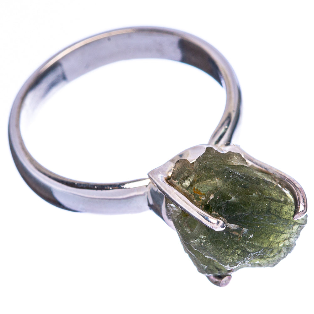 Rare Czech Moldavite Ring Size 7 (925 Sterling Silver) R146346