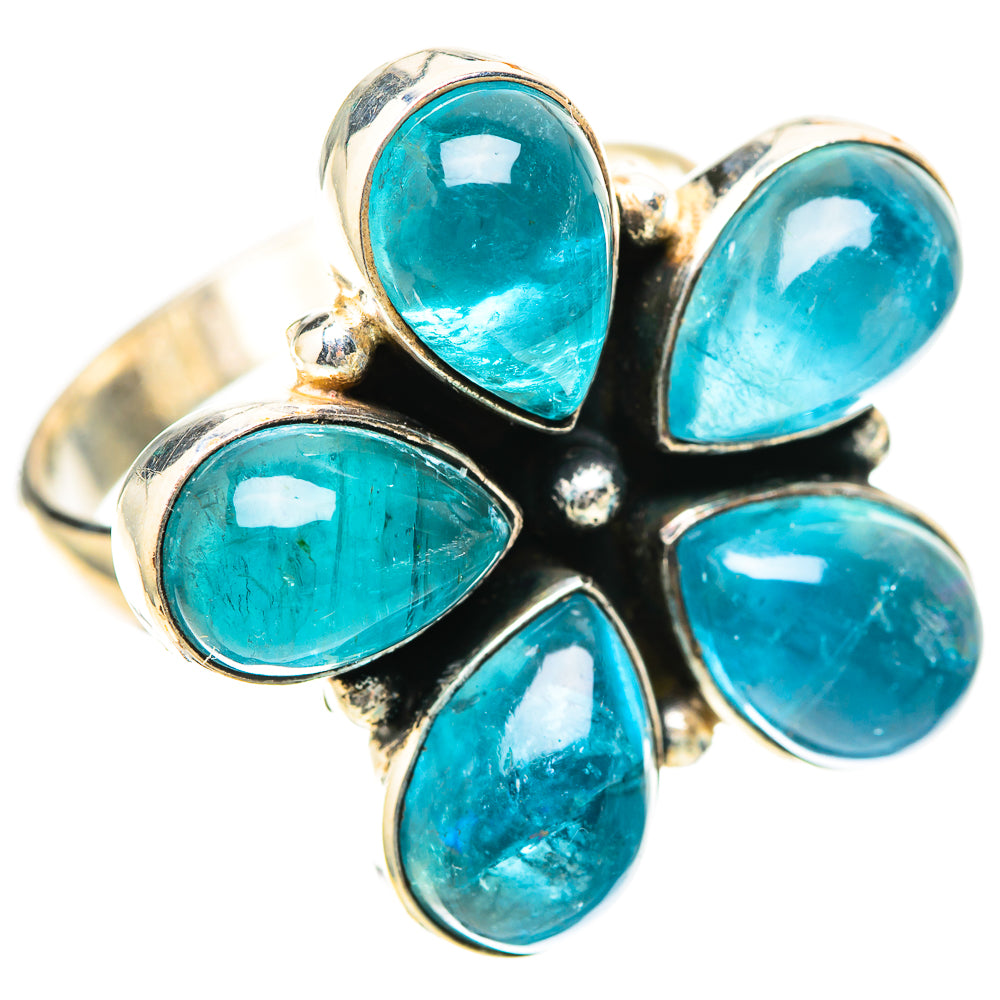 Large Blue Fluorite Ring Size 10 (925 Sterling Silver) RING139309