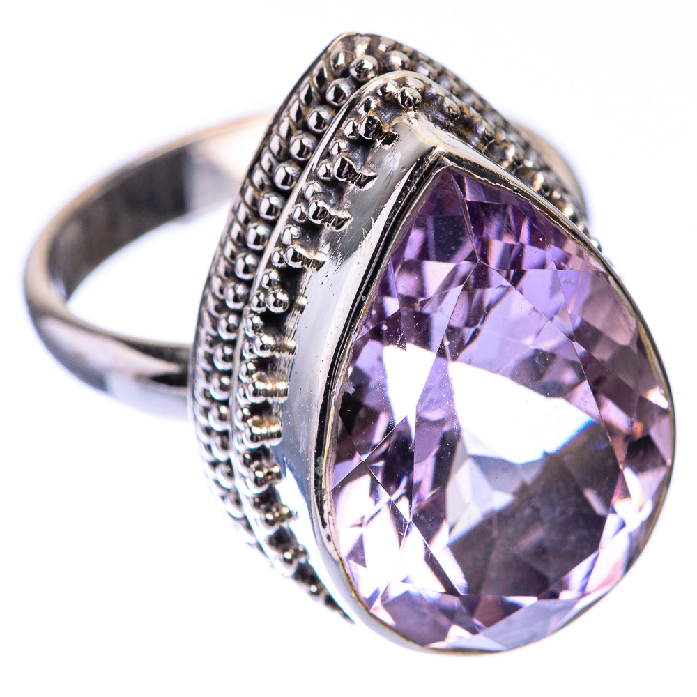 Faceted Amethyst Ring Size 8 (925 Sterling Silver) R140730