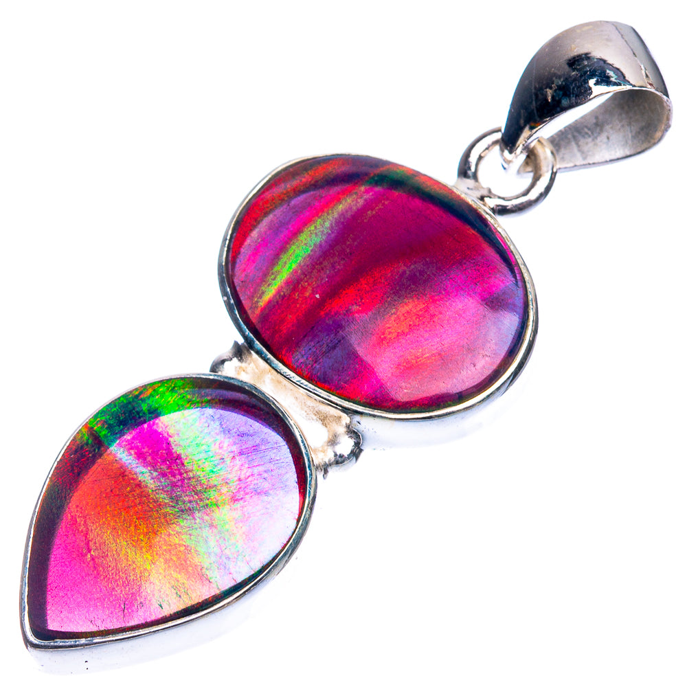 Aura Opal Pendant 1 5/8" (925 Sterling Silver) P39323