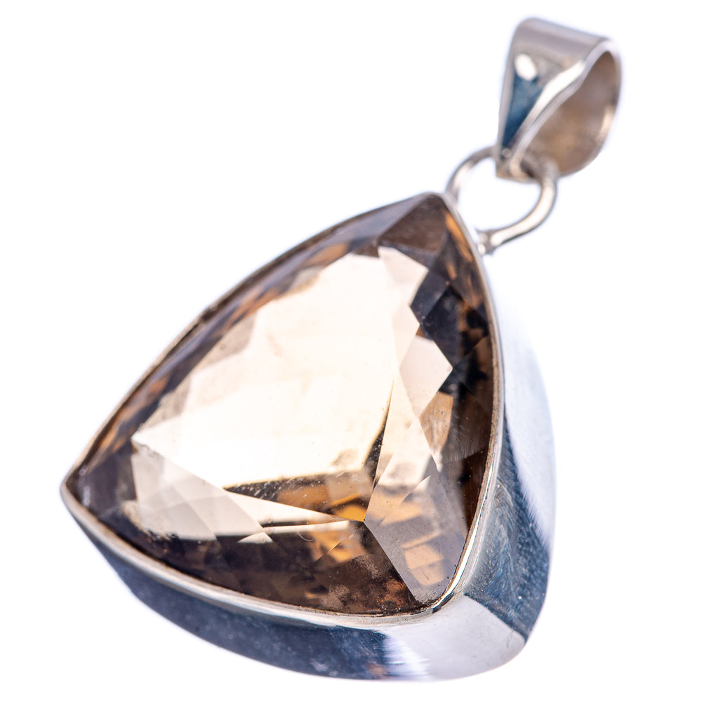 Premium Smoky Quartz Pendant 1 1/2" (.925 Sterling Silver)