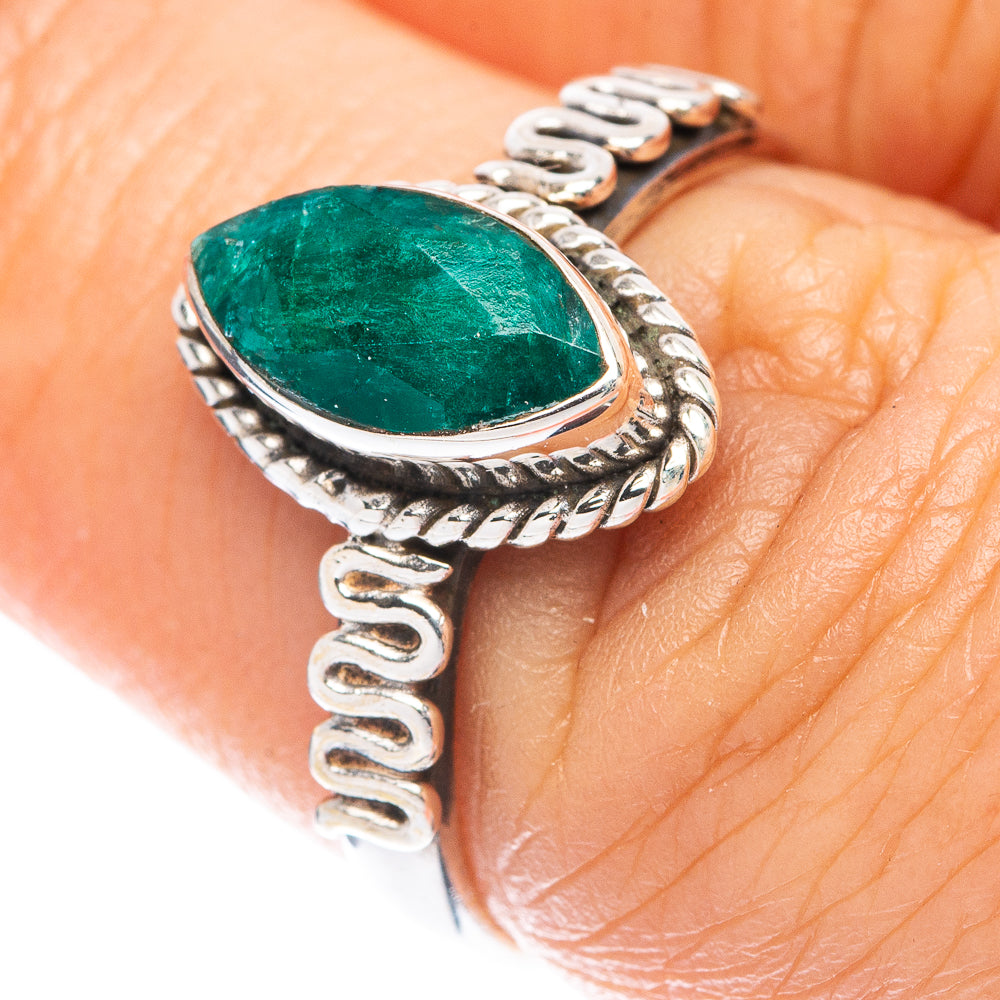 Green Sillimanite Ring Size 6.75 (925 Sterling Silver) R5656