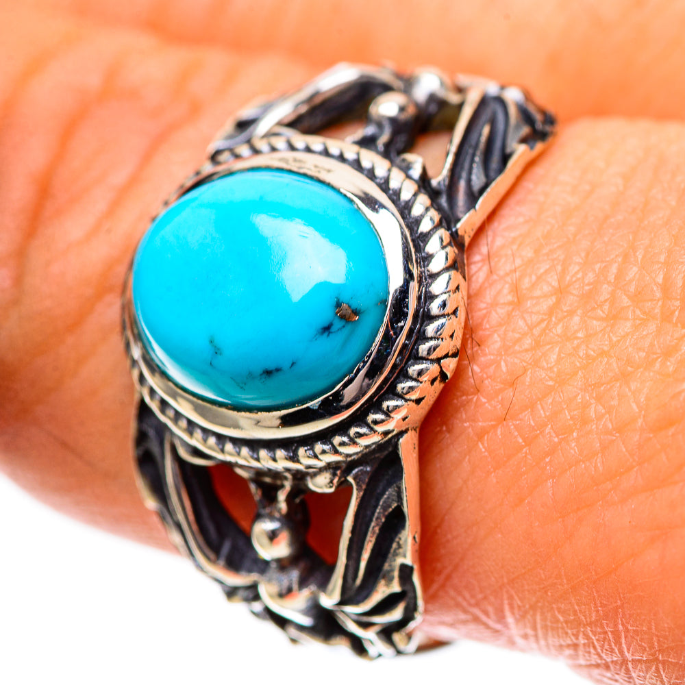 Tibetan Turquoise Ring Size 9.25 (925 Sterling Silver) RING139124