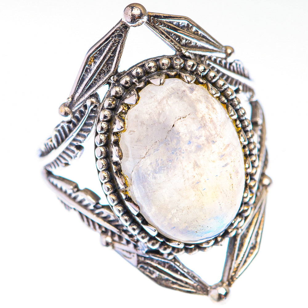 Rainbow Moonstone Ring Size 7.5 (925 Sterling Silver) RING139929