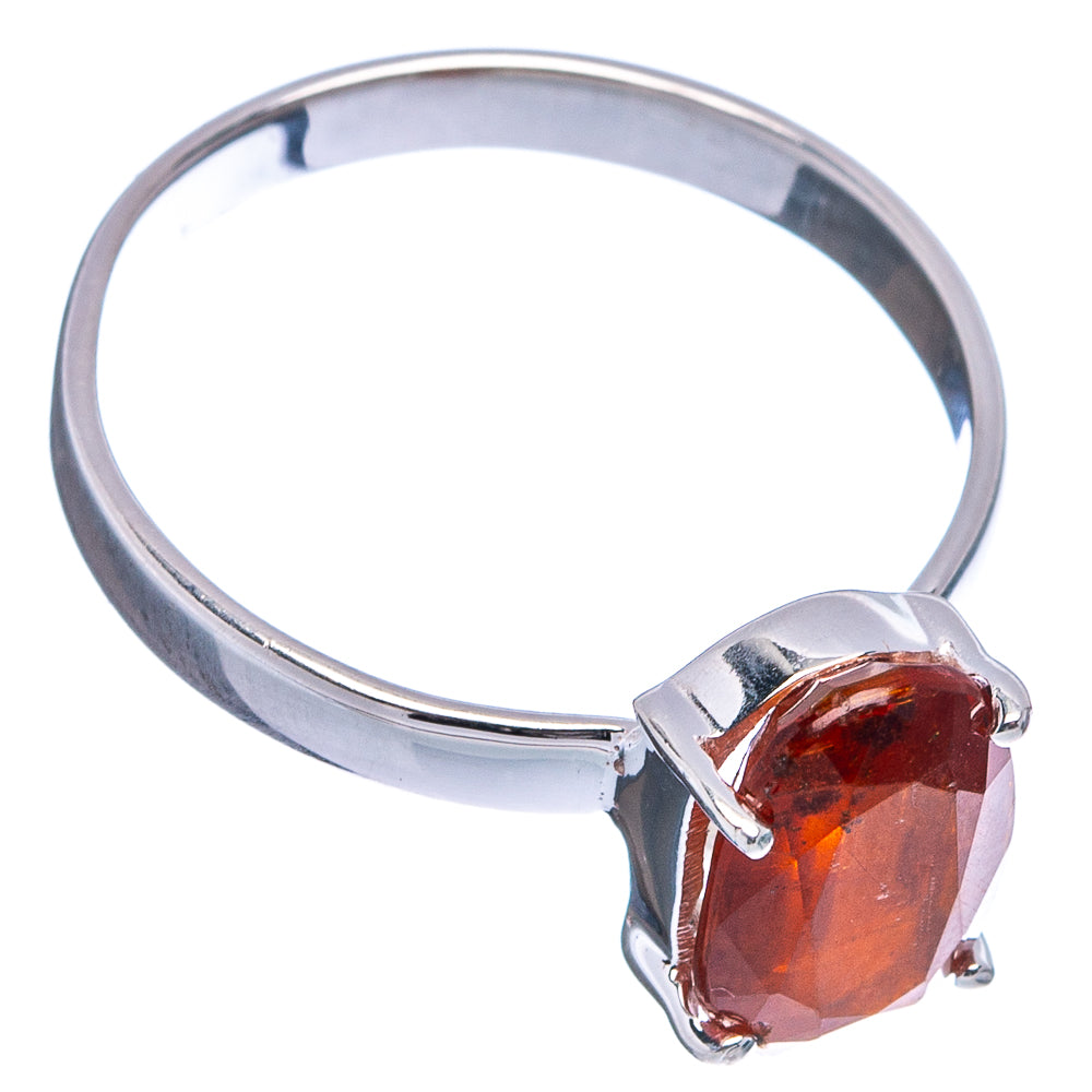 Orange Kyanite Ring Size 8 (.925 Sterling Silver)