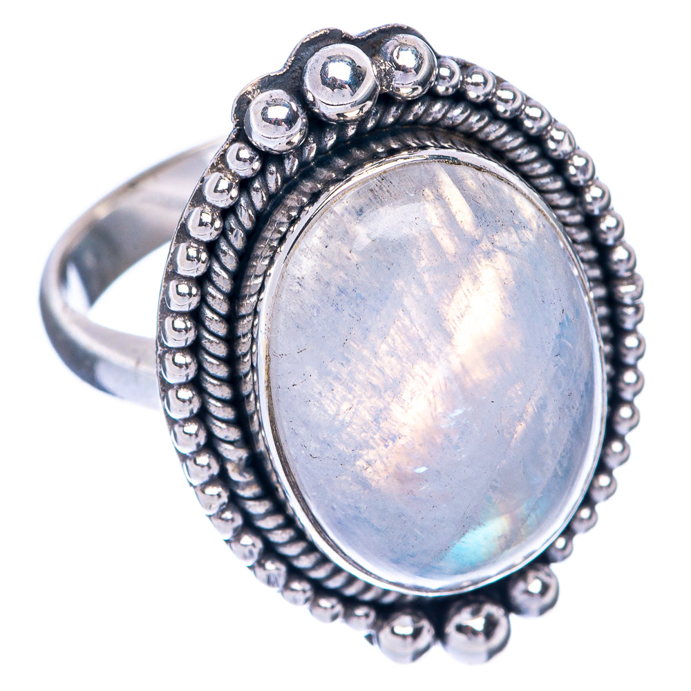Rainbow Moonstone Ring Size 7.75 (925 Sterling Silver) R144892