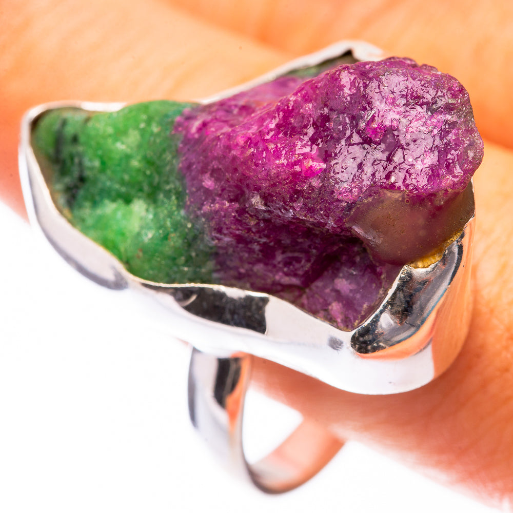 Large Ruby Zoisite Ring Size 13 (925 Sterling Silver) R141437