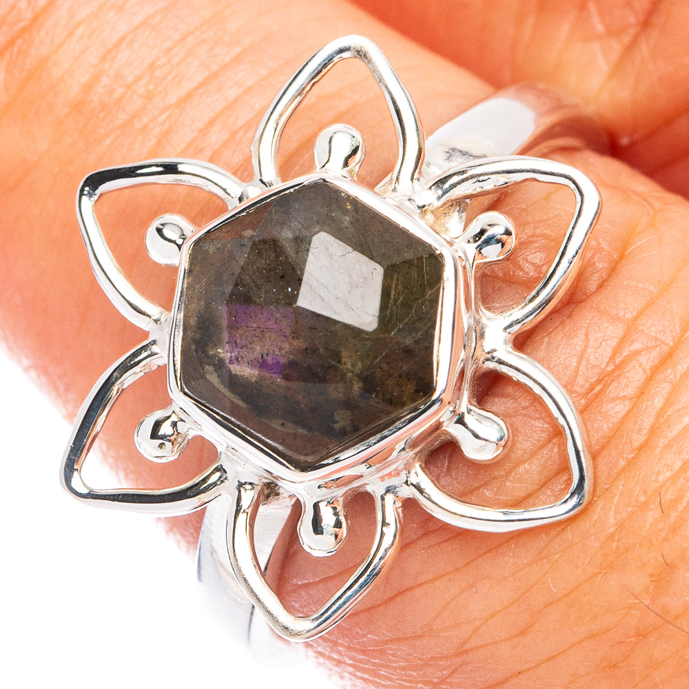 Premium Labradorite Ring Size 7.75 (925 Sterling Silver) R7610