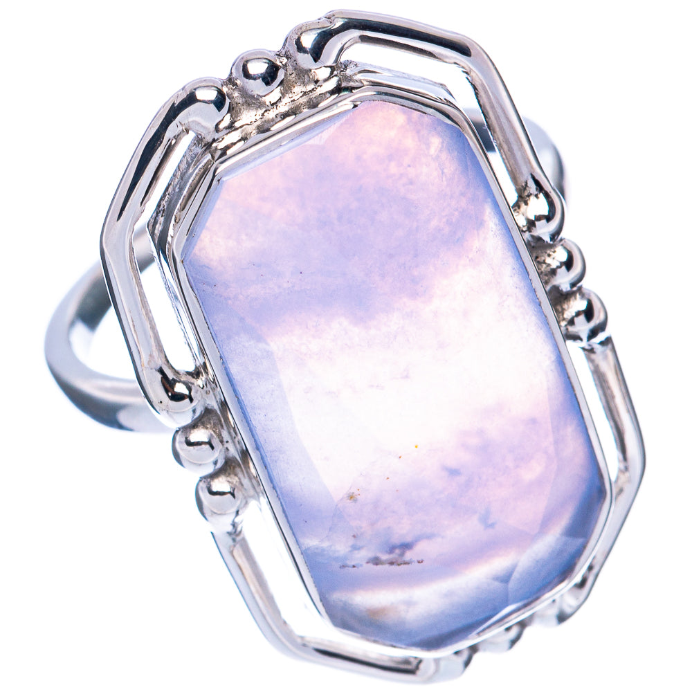 Premium Blue Lace Agate Ring Size 9 (925 Sterling Silver) R2621