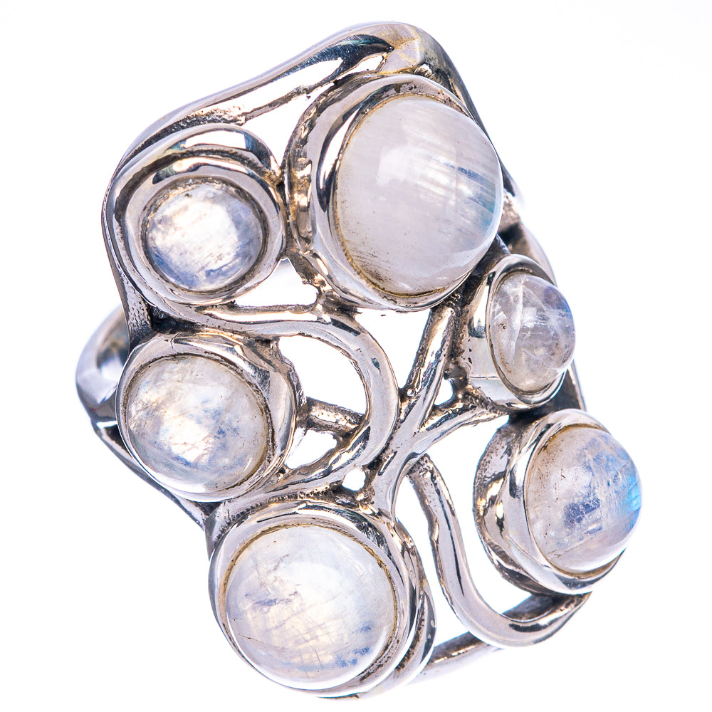 Rainbow Moonstone Ring Size 6.75 (925 Sterling Silver) R1329