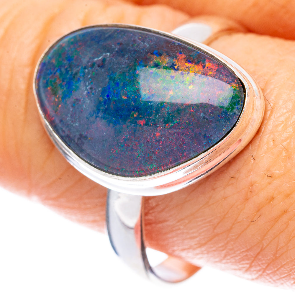 Rare Triplet Opal Ring Size 9.75 (925 Sterling Silver) R2071