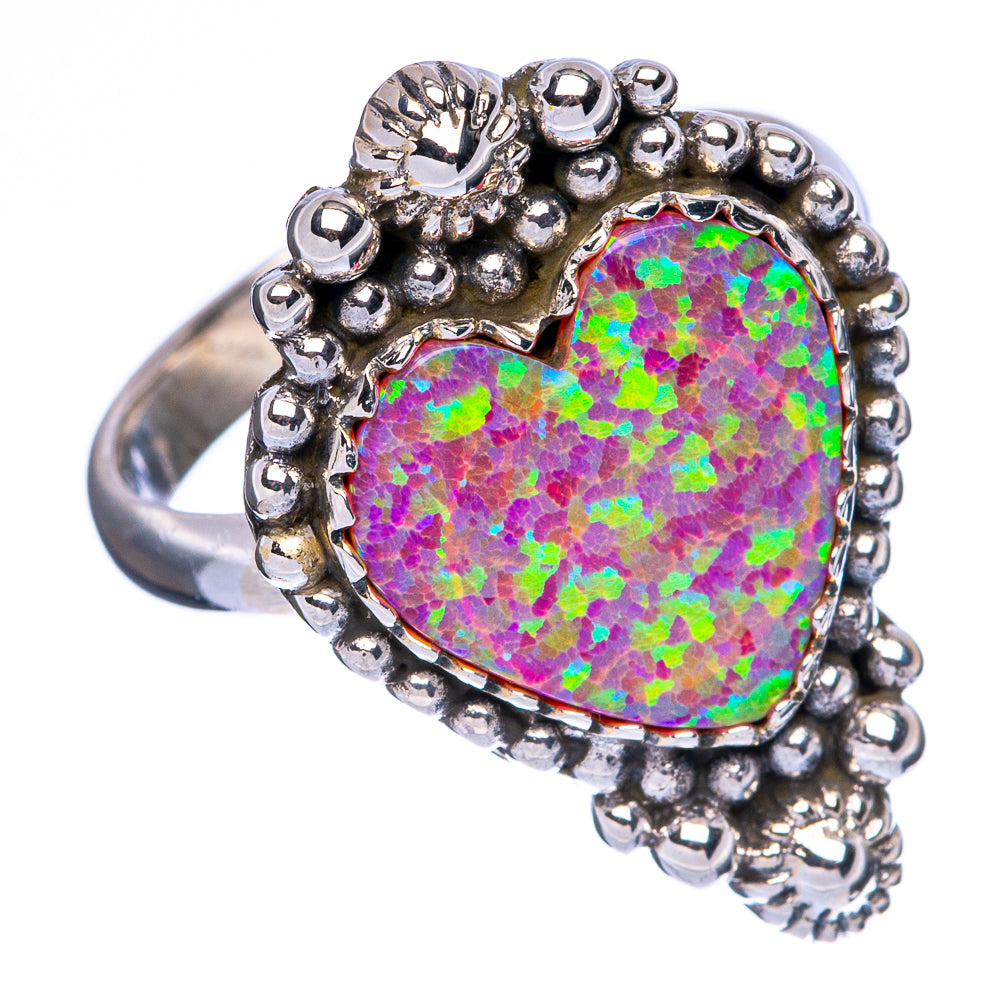 Synthetic Opal Ring Size 7.25 (925 Sterling Silver) R146197