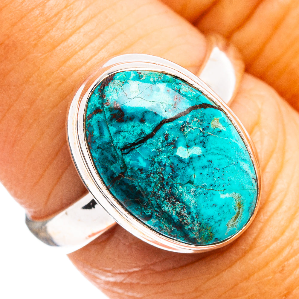 Chrysocolla Ring Size 7 (.925 Sterling Silver)