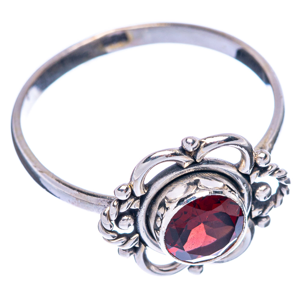 Garnet Dainty Ring Size 8 (925 Sterling Silver) R145699