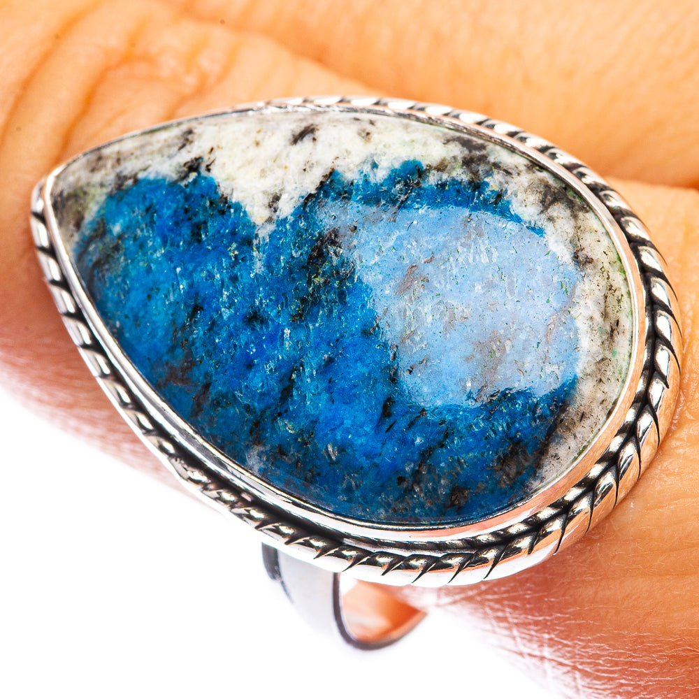 Large K2 Blue Azurite Ring Size 10.25 (925 Sterling Silver) R142491