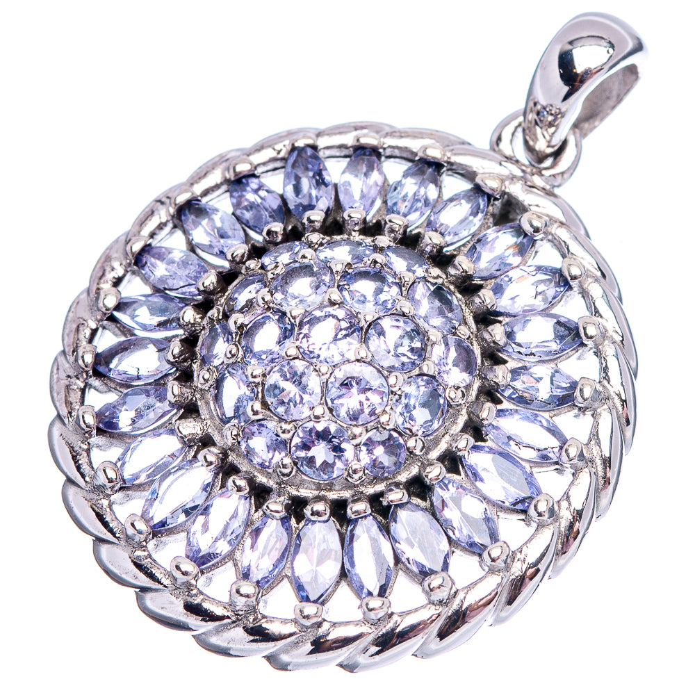 Premium Faceted Tanzanite Pendant 1 1/4" (.925 Sterling Silver)